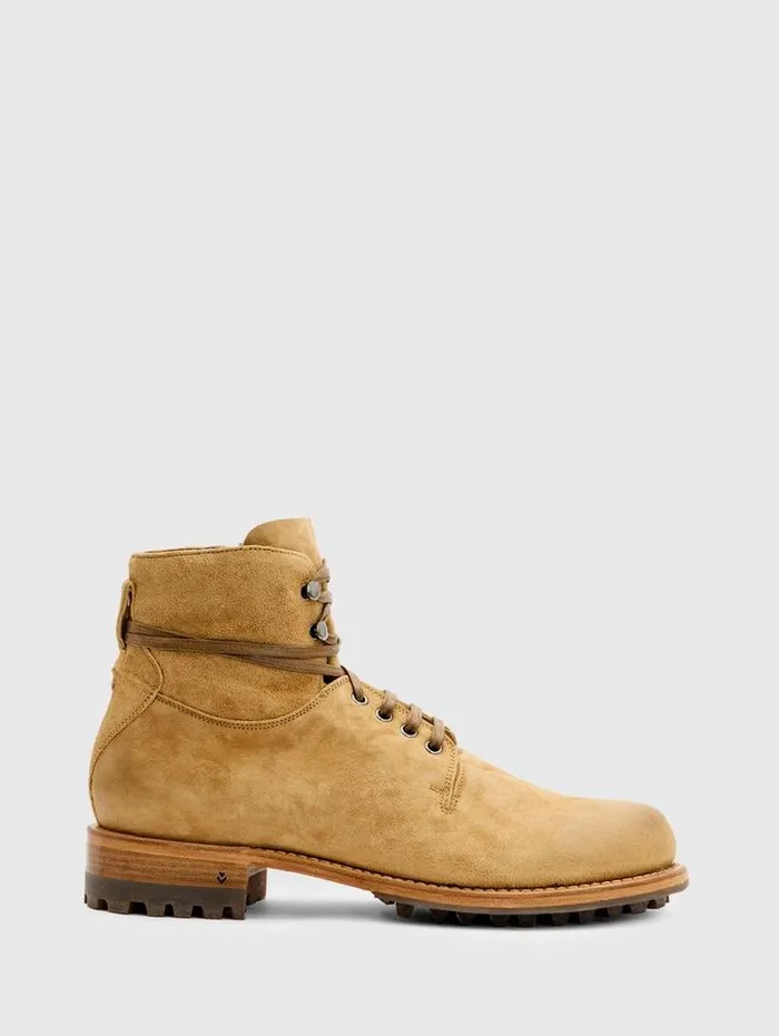 MOTO WORK BOOT Lt Brown Men John Varvatos Leather Boots