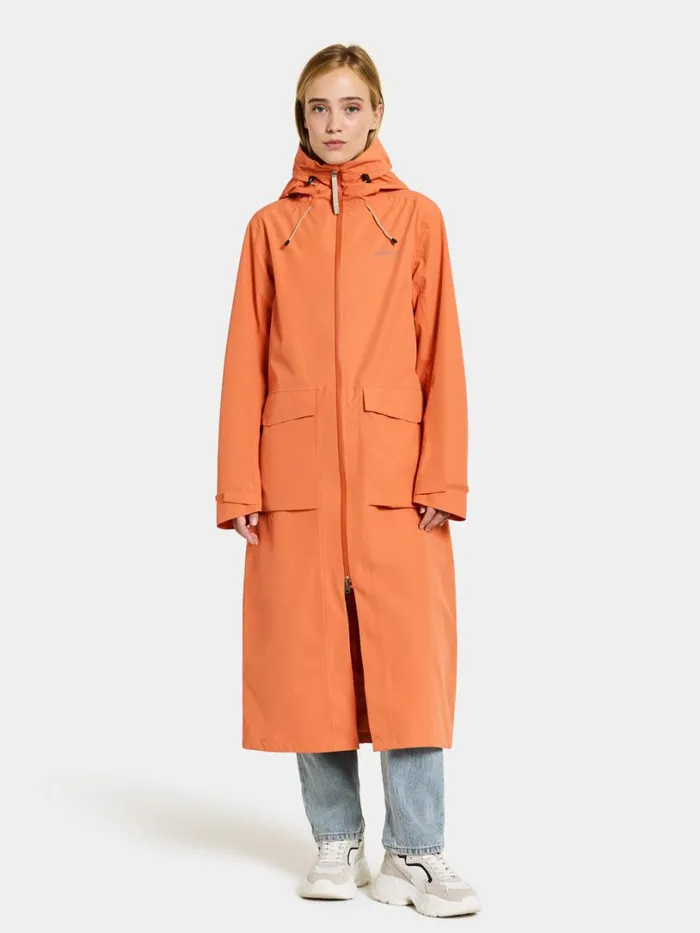 Nadja Parka Long Faded Brique Women Didriksons Spring Jackets
