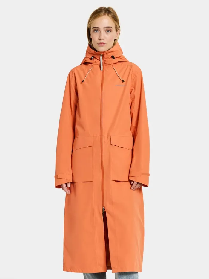 Nadja Parka Long Faded Brique Women Didriksons Spring Jackets