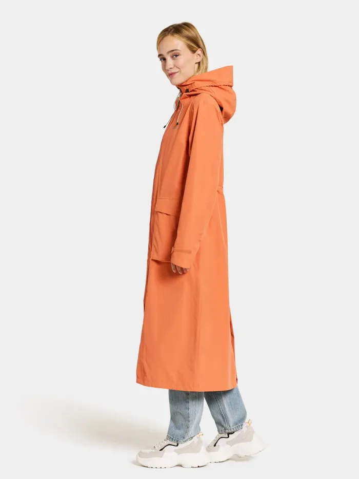 Nadja Parka Long Faded Brique Women Didriksons Spring Jackets
