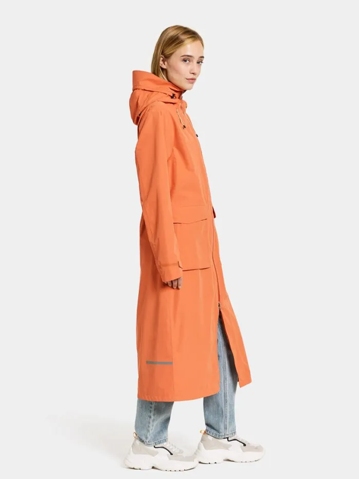 Nadja Parka Long Faded Brique Women Didriksons Spring Jackets
