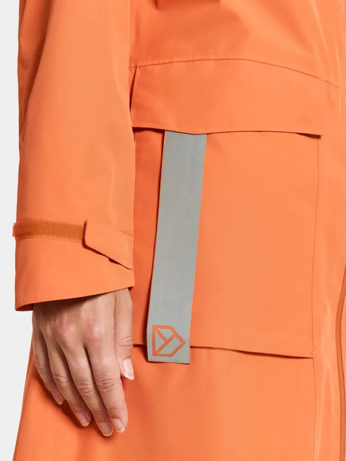 Nadja Parka Long Faded Brique Women Didriksons Spring Jackets