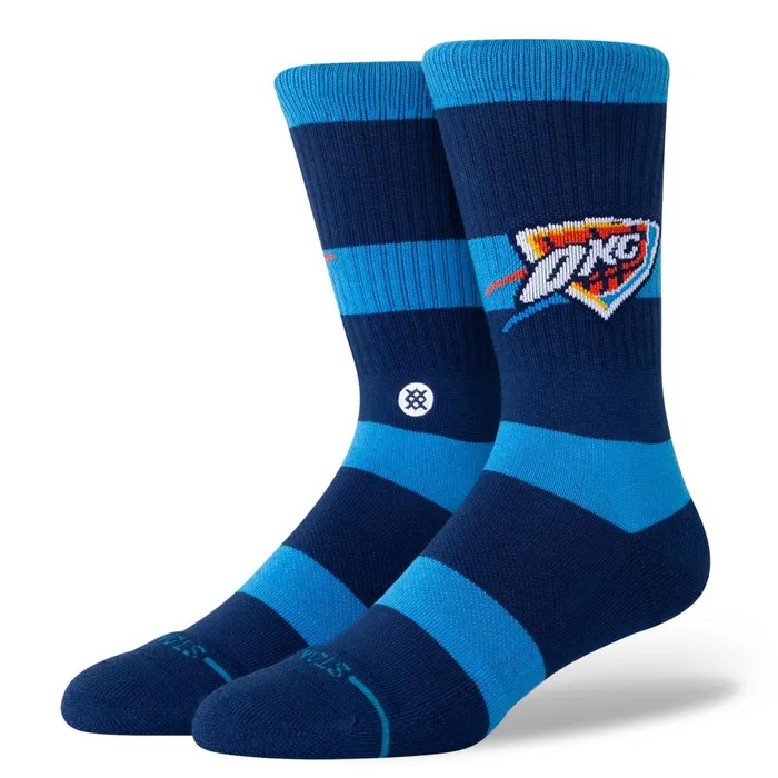 Nba 2024 Prep Crew Socks Oklahoma City Thunder MenWomen Stance Crew