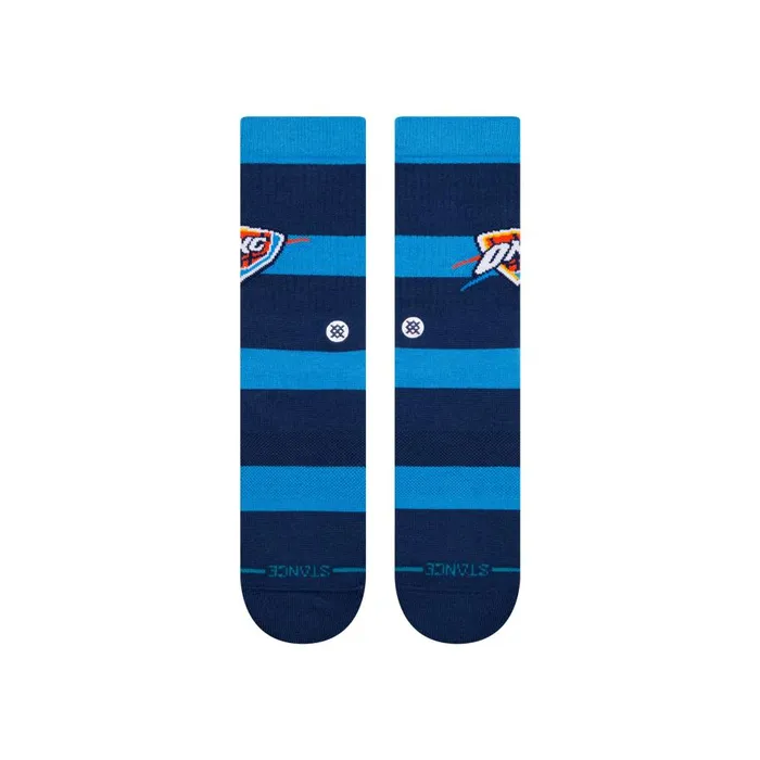 Nba 2024 Prep Crew Socks Oklahoma City Thunder MenWomen Stance Crew
