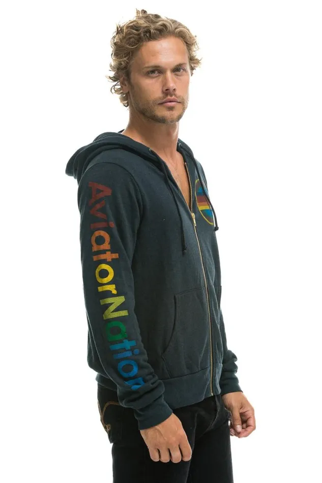 New York City Hoodie 8211 Charcoal WomenMen Aviator Nation Hoodies
