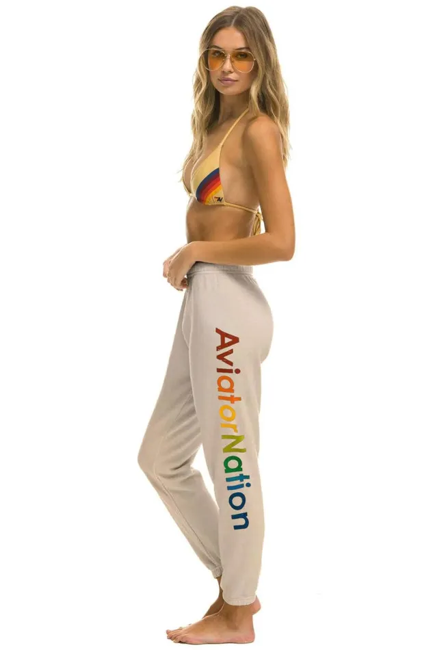 New York City Sweatpants 8211 Sand Women Aviator Nation Sweatpants