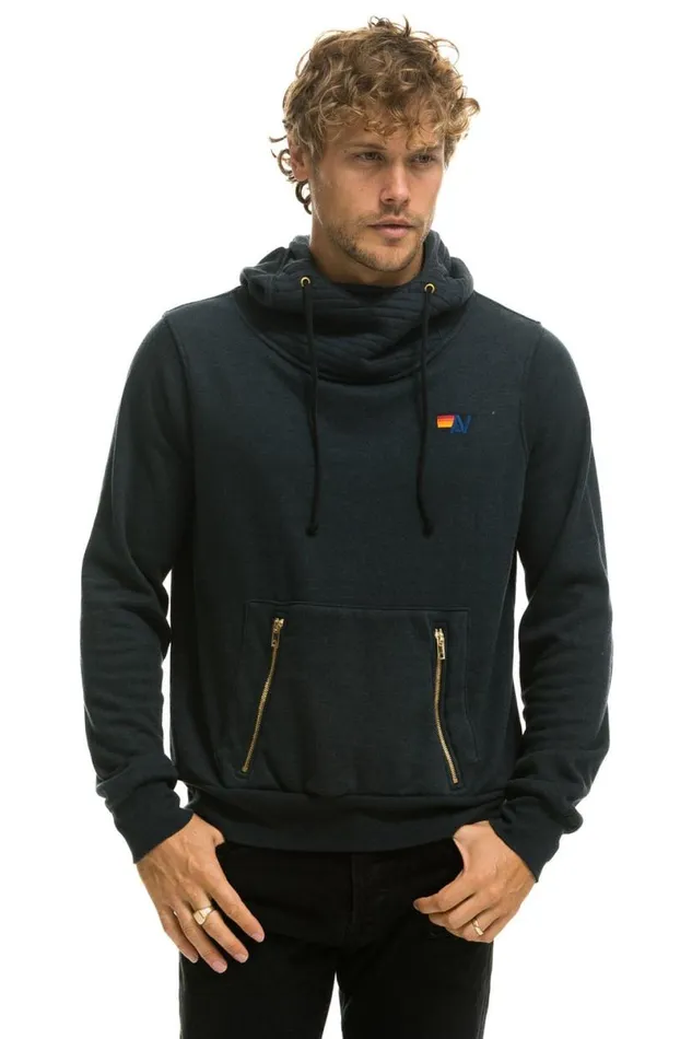 Ninja Pullover Hoodie 8211 Charcoal WomenMen Aviator Nation Hoodies