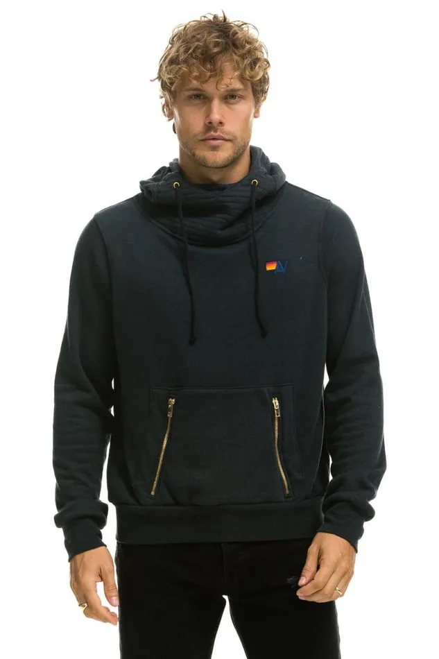 Ninja Pullover Hoodie 8211 Charcoal WomenMen Aviator Nation Hoodies