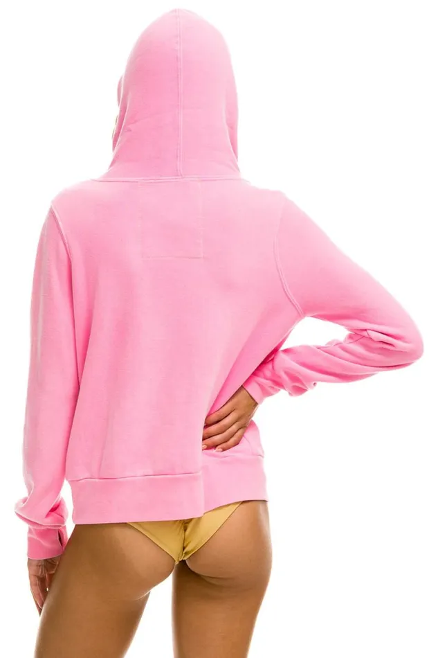 Ninja Pullover Hoodie 8211 Neon Pink WomenMen Aviator Nation Hoodies