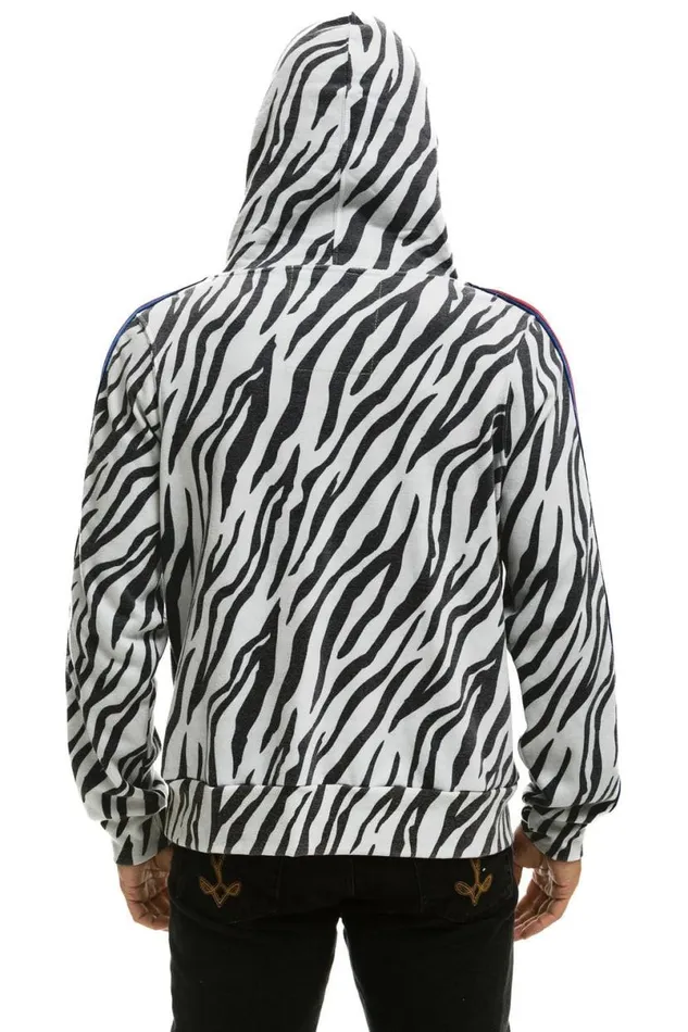 Ninja Pullover Hoodie 8211 Zebra WomenMen Aviator Nation Hoodies