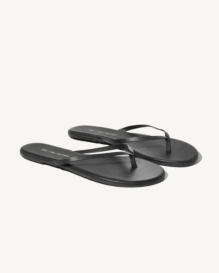 NL X TKEES LEATHER FLIP FLOP Cognac Women Nili Lotan Shoes