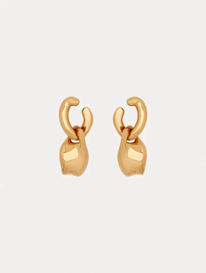 O Double Drop Earrings Gold Women Oscar De La Renta Earrings