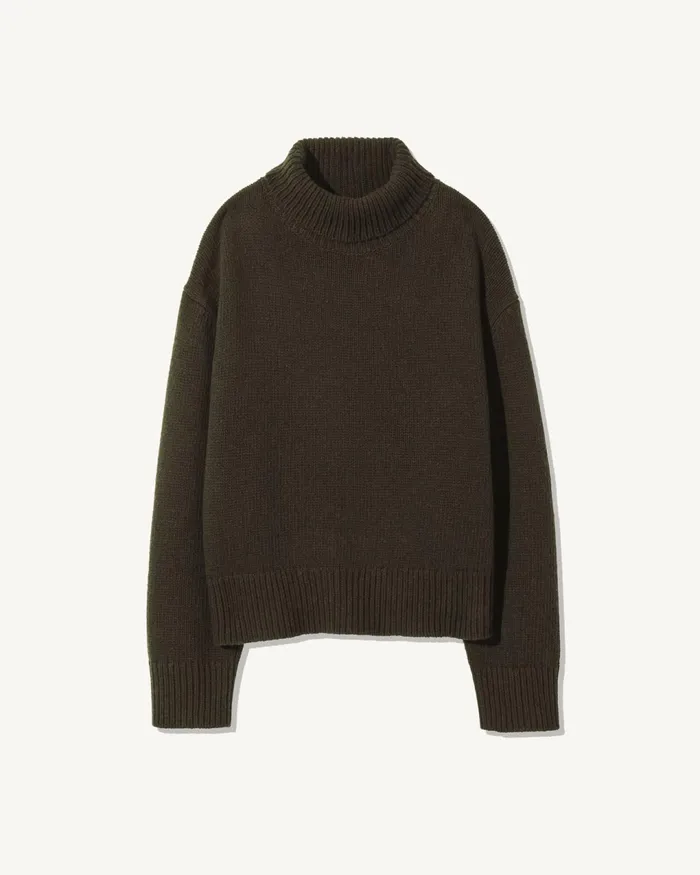OMAIRA SWEATER Dark Pine Women Nili Lotan Knits and Sweaters