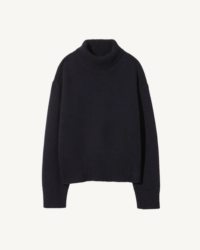 OMAIRA SWEATER Dark Pine Women Nili Lotan Knits and Sweaters