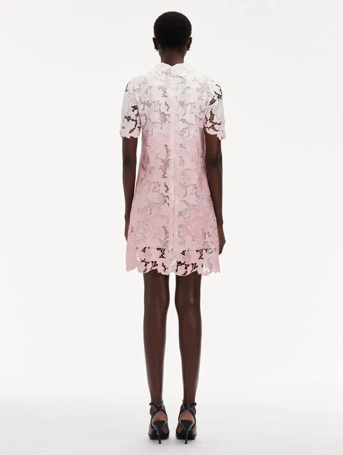 Ombr Peony Guipure Shift Dress Soft Pink Women Oscar De La Renta Dresses Ombr Peony Guipure Shift Dress Soft Pink Women Oscar De La Renta Dresses
