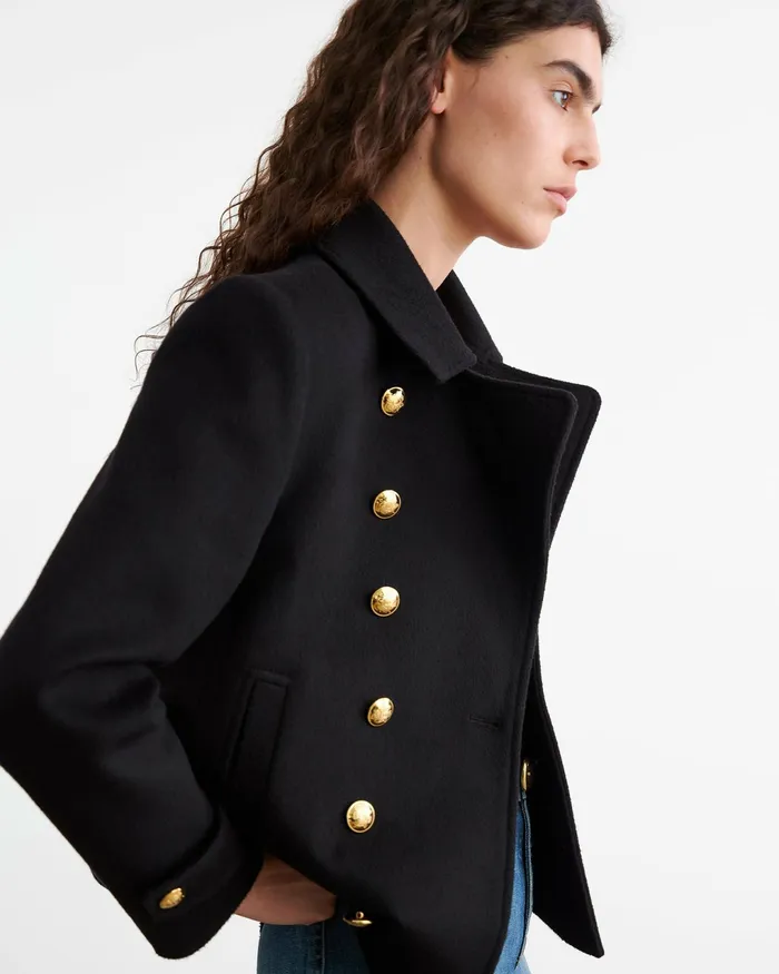 ORNELLA PEACOAT Cocoa Women Nili Lotan Jackets and Blazers
