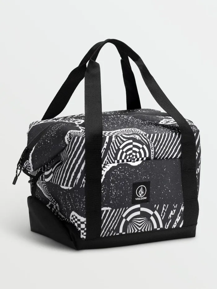 Out There Cooler 14 Cans 8211 Black White Mens Volcom Bags and Backpacks
