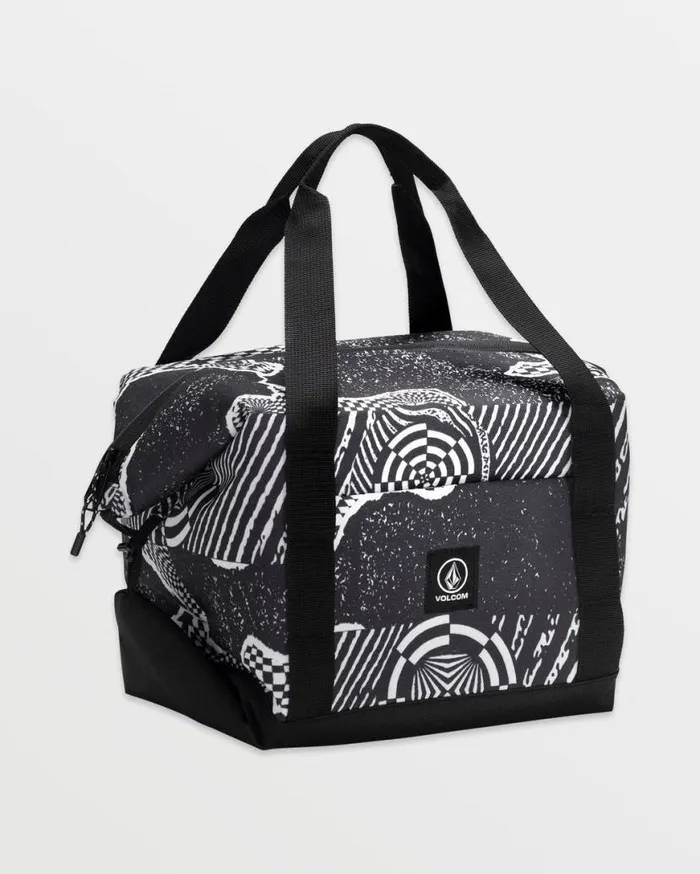Out There Cooler 14 Cans 8211 Black White Mens Volcom Bags and Backpacks