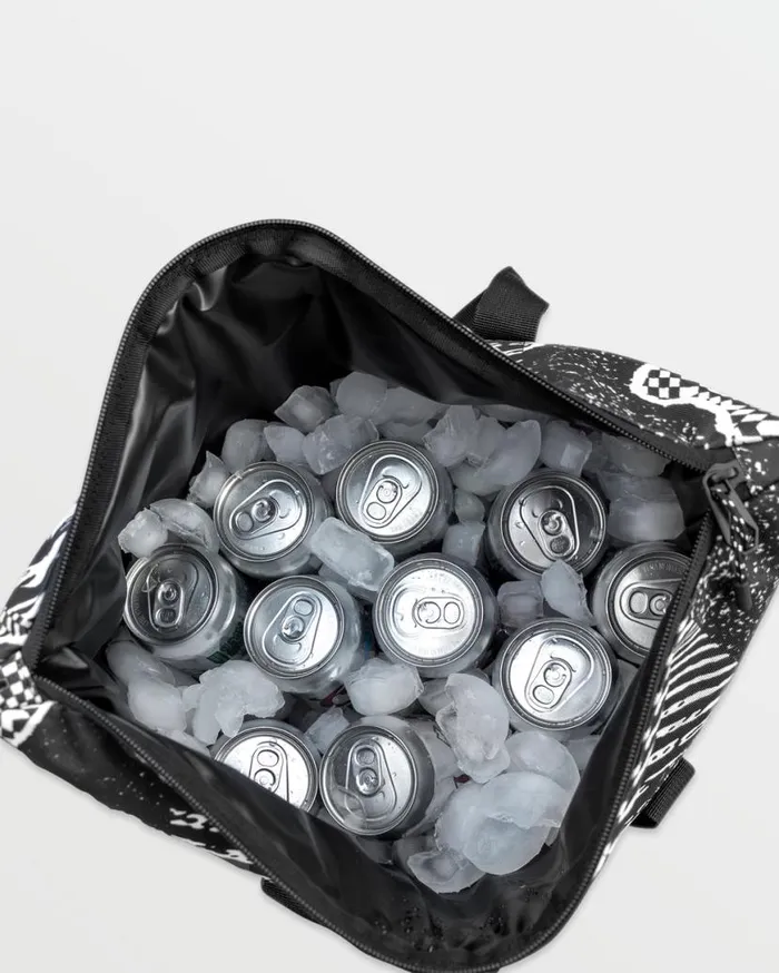 Out There Cooler 14 Cans 8211 Black White Mens Volcom Bags and Backpacks