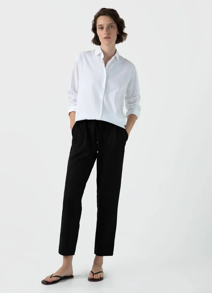 Pants Drawstring Tapered Trouser 8211 ussunspel Women