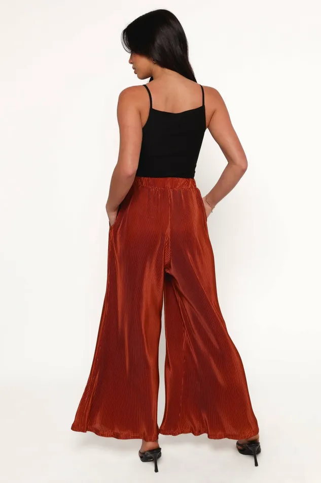 Pants Petal and Pup Women Leria Wide Pant Burnt Orange