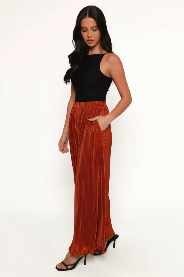 Pants Petal and Pup Women Leria Wide Pant Burnt Orange