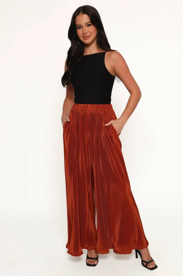 Pants Petal and Pup Women Leria Wide Pant Burnt Orange