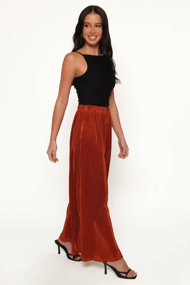 Pants Petal and Pup Women Leria Wide Pant Burnt Orange
