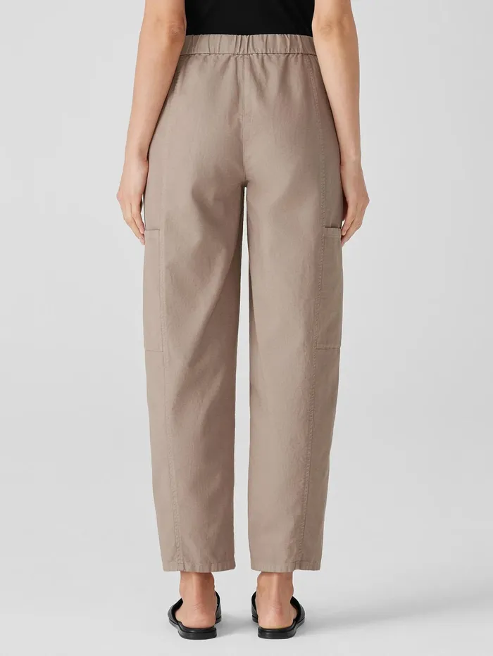 Pants Shorts and Jumpsuits Women Eileen Fisher Cotton Hemp Stretch Lantern Pant Briar