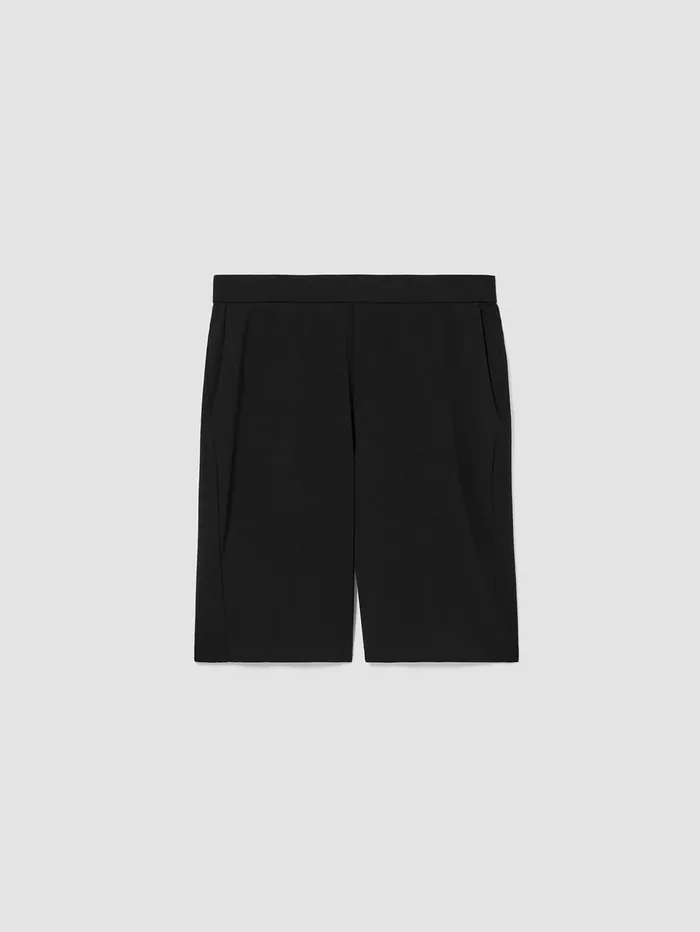 Pants Shorts and Jumpsuits Women Eileen Fisher Pima Cotton Stretch Jersey Shorts Black