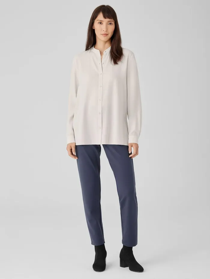 Pants Shorts and Jumpsuits Women Eileen Fisher Washable Flex Ponte Pant Ocean