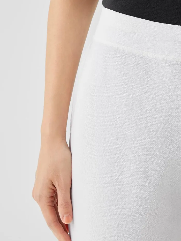 Pants Shorts and Jumpsuits Women Eileen Fisher Washable Stretch Crepe Pant White
