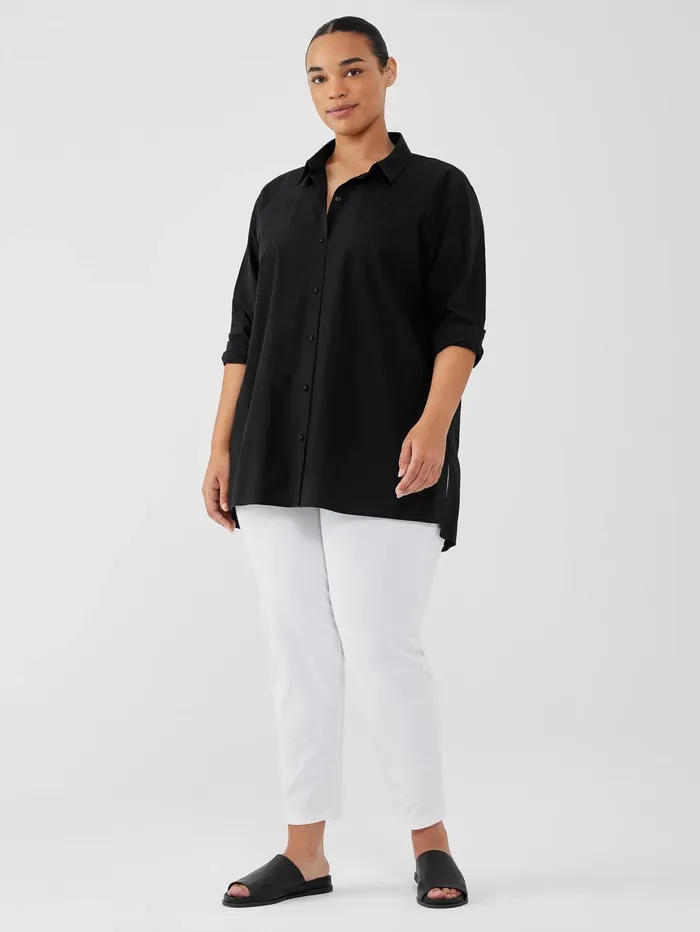 Pants Shorts and Jumpsuits Women Eileen Fisher Washable Stretch Crepe Pant White