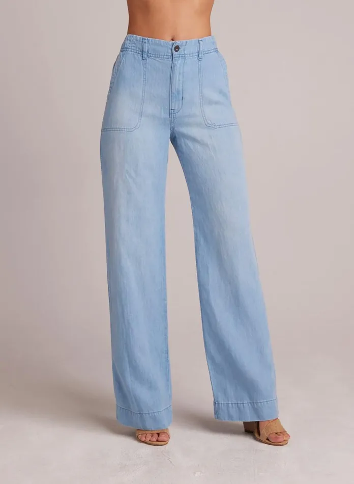 Pants Women Bella Dahl Taylor Utility Wide Leg Jean 8211 Coastal Wash Pants Women Bella Dahl Taylor Utility Wide Leg Jean 8211 Coastal Wash