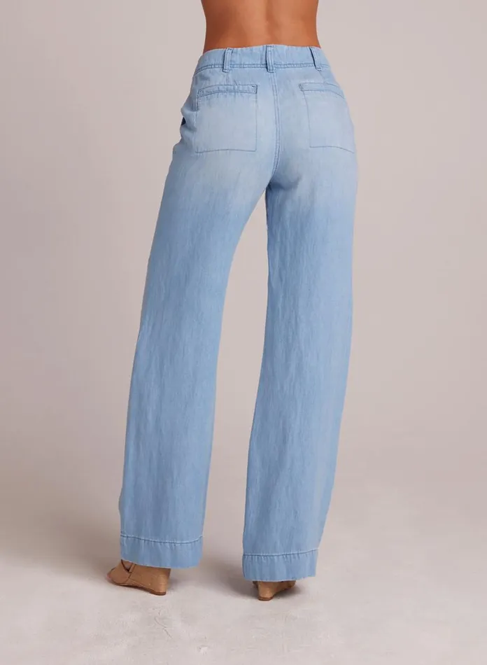 Pants Women Bella Dahl Taylor Utility Wide Leg Jean 8211 Coastal Wash Pants Women Bella Dahl Taylor Utility Wide Leg Jean 8211 Coastal Wash