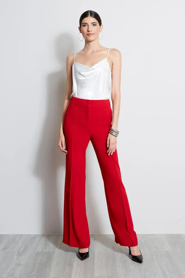 Pants Women Elie Tahari Crepe Wide Leg Pant SIREN