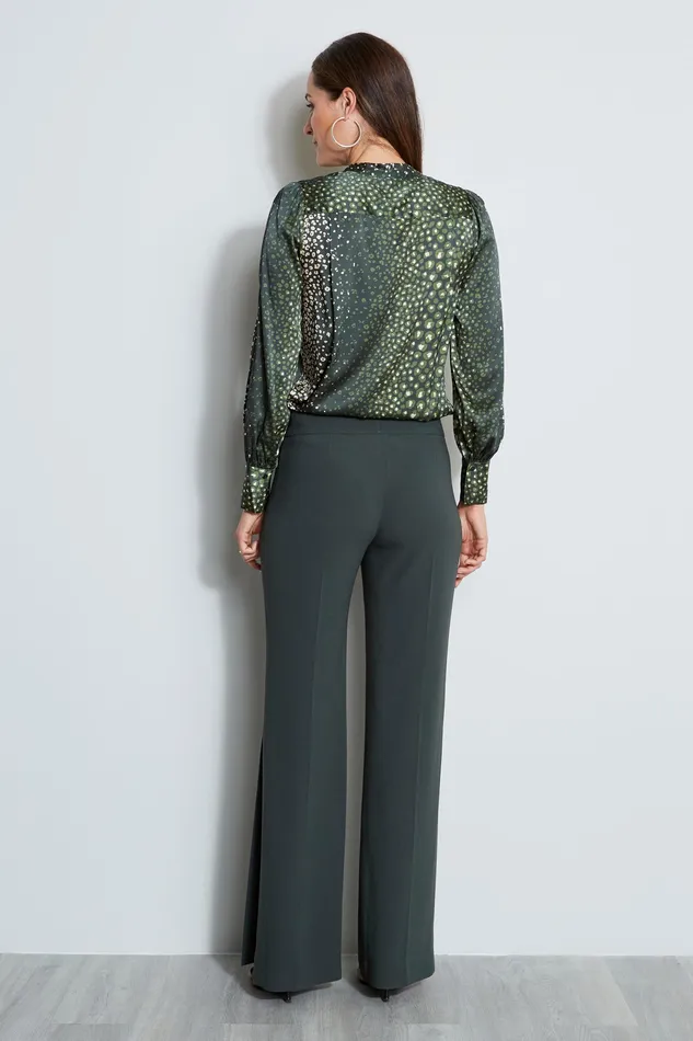 Pants Women Elie Tahari Side Slit Pant CAMOFLAUGE