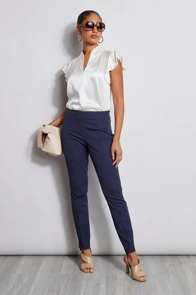 Pants Women Elie Tahari Skinny Long Pant NAVY YARD