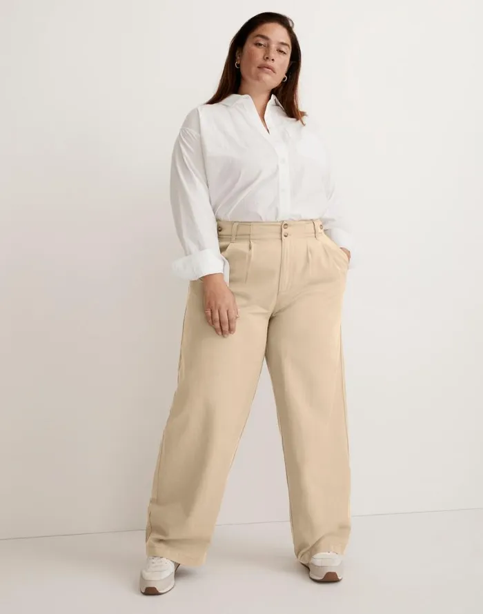 Pants Women Madewell The Plus Harlow WideLeg Pant In Drapey Twill Harvest Moon Pants Women Madewell The Plus Harlow WideLeg Pant In Drapey Twill Harvest Moon