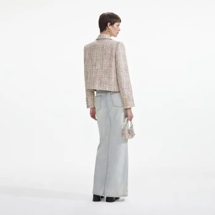 Pastel Boucle Jacket Women Self Portrait Outerwear Pastel Boucle Jacket Women Self Portrait Outerwear