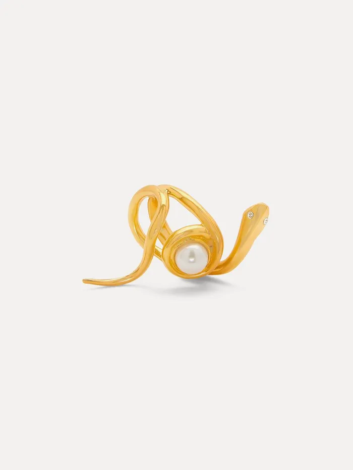 Pearl Snake Ring Pearl Women Oscar De La Renta Rings