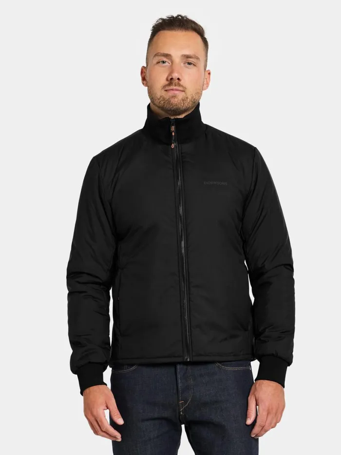 Peder Jacket Black Men Didriksons Spring Jackets