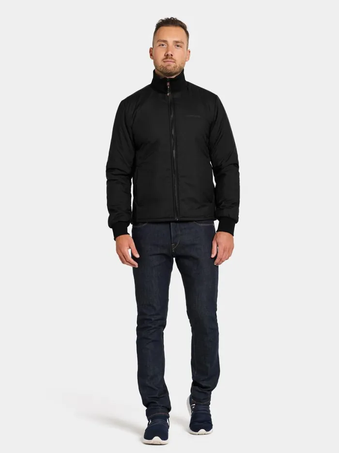 Peder Jacket Black Men Didriksons Spring Jackets