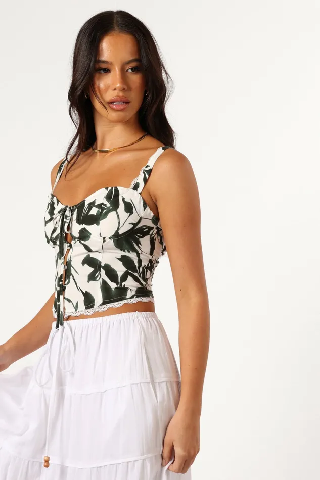 Petal and Pup Anaisa Top Green Palm Women Tops