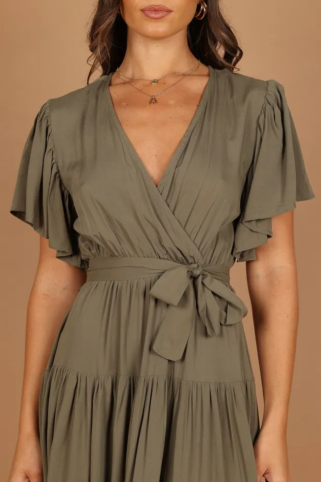 Petal and Pup Event Dresses Women Barker Dress Olive