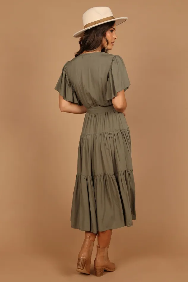 Petal and Pup Event Dresses Women Barker Dress Olive