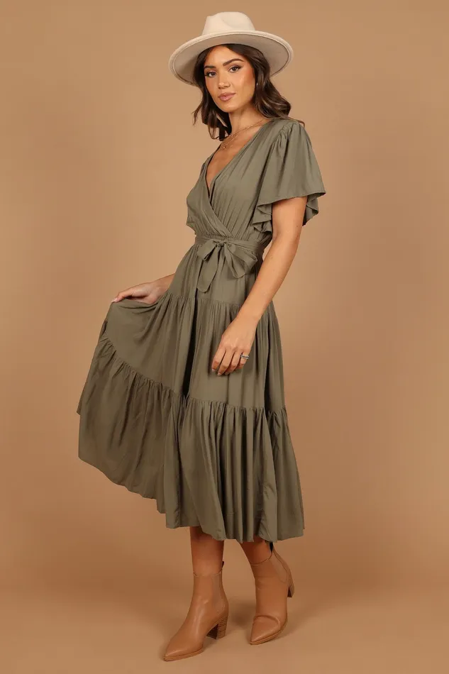 Petal and Pup Event Dresses Women Barker Dress Olive