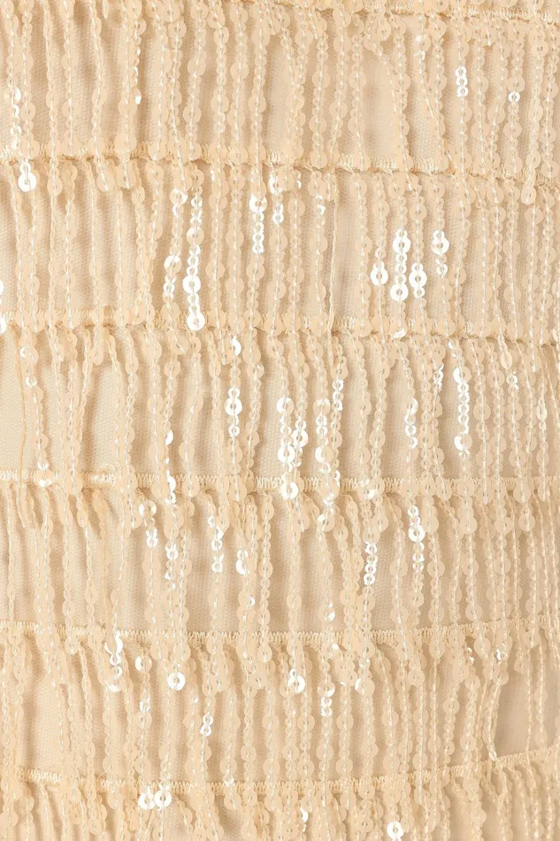 Petal and Pup Event Dresses Women Kala Textured Maxi Dress Beige