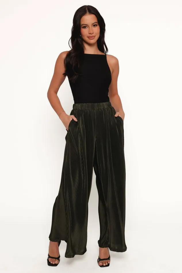 Petal and Pup Pants Women Leria Wide Pant Olive
