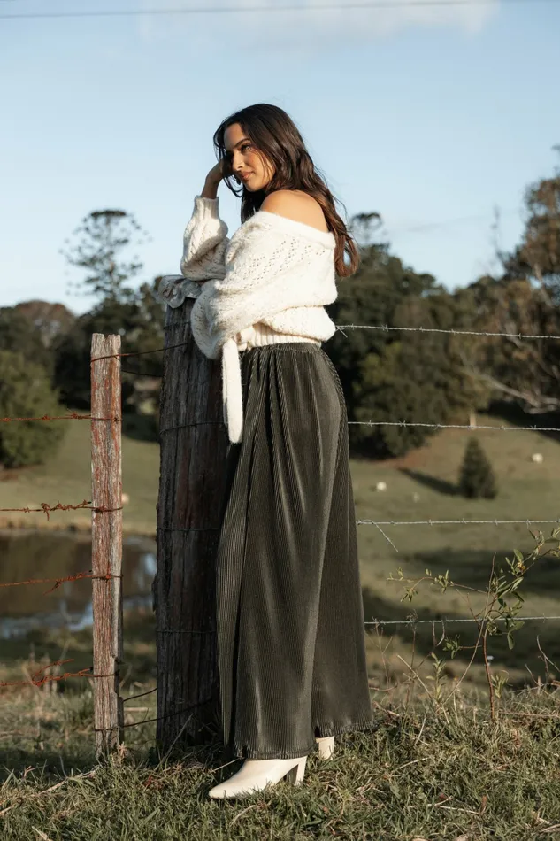 Petal and Pup Pants Women Leria Wide Pant Olive